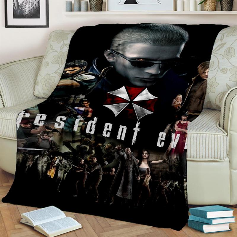 3D R-Resident Evil Gamer Games Одеяло, мягкое одеяло для дома, спальни, кровати, дивана, пикника, путешествия, офиса, отдыха, одеяло, детское одеяло