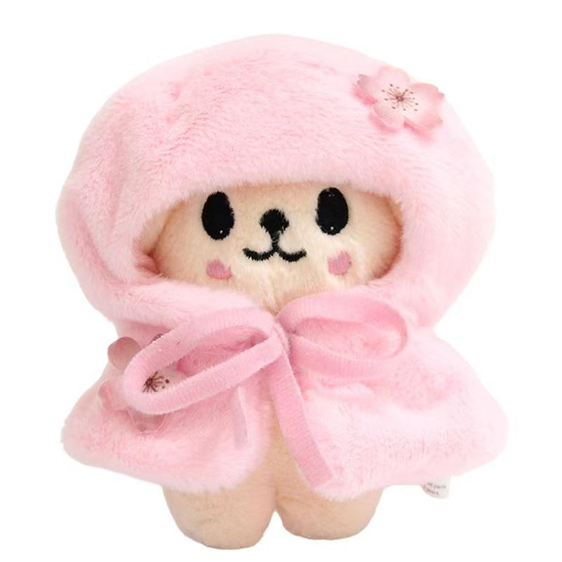 New hit product stray kids SKZ Seoul FM Show Week Same 10cm Cloak Baby Clothes Plush Keychain Fang Can Doll Birthday Gif