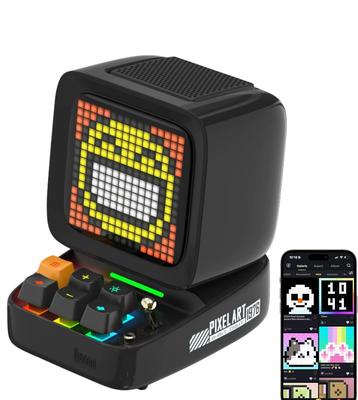 Портативная Bluetooth-колонка Divoom Ditoo-Pro с светодиодным пиксельным дисплеем 3,55 дюйма, беспроводная колонка с DSP и управлением через приложение, HD-аудио, Механическая