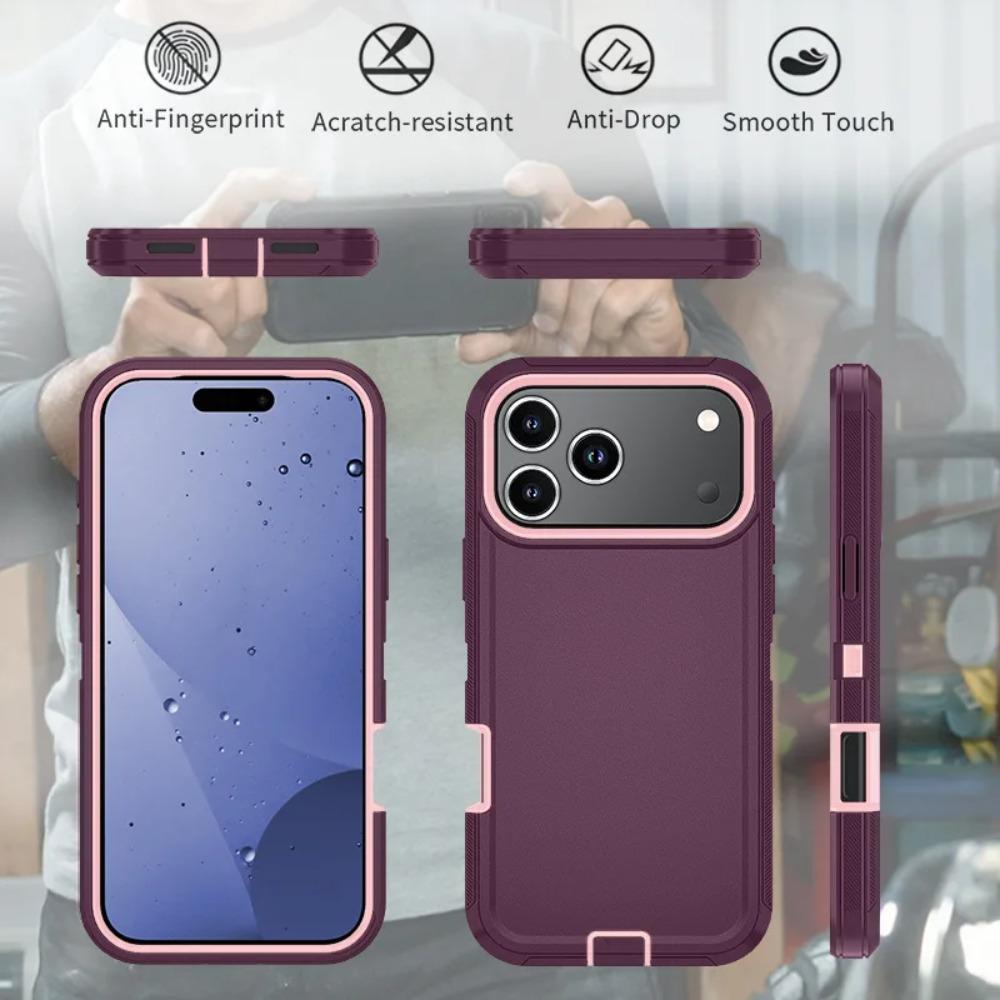 Бизнес-военный класс Защитник с коробкой Чехол для iPhone Air 17 16 15 14 13 12 Pro Max Ott Armor Box Пылезащитный Ударопрочный Защитный Чехол Зажим для ремня