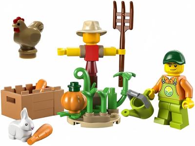 LEGO 30590 Фермерский сад, пугало и коричневая курица
