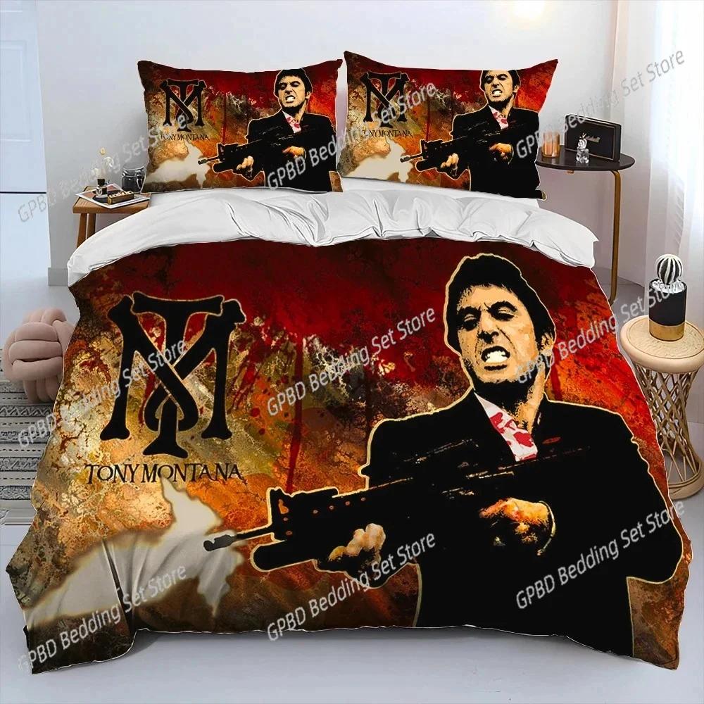 Movie Scarface Tony 3D NEW Duvet Cover Pillowcase Bedding Set Adult Boy Girl Bedroom Decoration Children Single Double Large