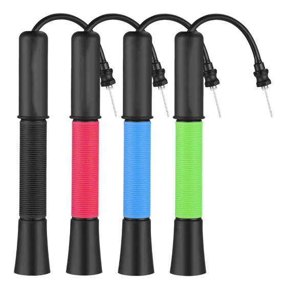 Sports Ball Pump Portable Air Pump Ball Inflator with Needle Storage Push And Pull Inflating System Hand