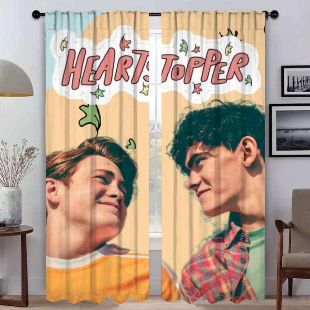 Оконная штора для комнаты 2 панели Heartstoppers кухонные шторы для камеры Shades Home Interior Шторы Разделение Living Elegant