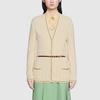 Gucci Осенне-зимняя коллекция 21 года Вязаные изделия Женские Цвет: слоновая кость Белый 653329-XKBVO-9098