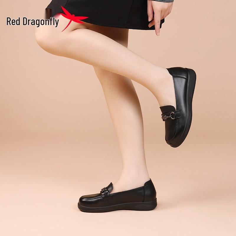 Женские летние мокасины Red Dragonfly из натуральной кожи