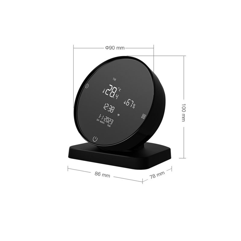 AEE4-Tuya WIFI USB Перезаряжаемый Гигрометр для Домашней Детской Комнаты с Измерением Температуры и Влажности, ЖК-Дисплей, ИК-Пульт, Прочный