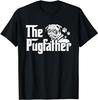 НОВИНКА ОГРАНИЧЕННАЯ Серия The Pugfather Смешная футболка для любителей мопсов Папа-мопс День отца Унисекс Футболка