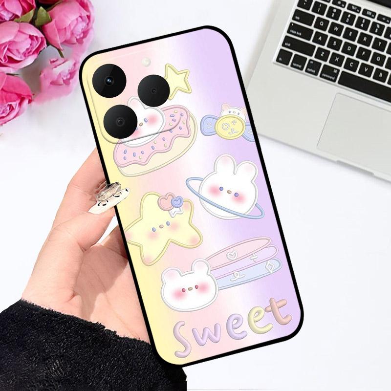Ударопрочный чехол для телефона Realme 15T 5G, мягкая силиконовая задняя крышка из ТПУ, 15 T RMX5111 RMX5112 Funda, 6.57", защита камеры