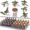Военные строительные блоки куклы Второй мировой войны, маленькие человечки, игрушки, тяжелое вооружение, модель для мальчиков, игрушки, рождественские подарки, украшения.