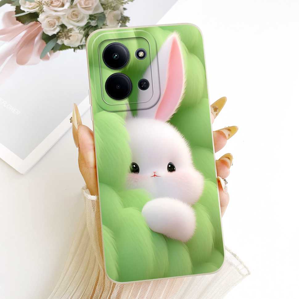 Для Xiaomi Redmi 15C 4G Чехол Милый Чехол с Рисунком Цветов для Пары Чехол для Телефона Для Xiaomi Redmi 15C Redmi15C 4G 5G Задняя Крышка Capa