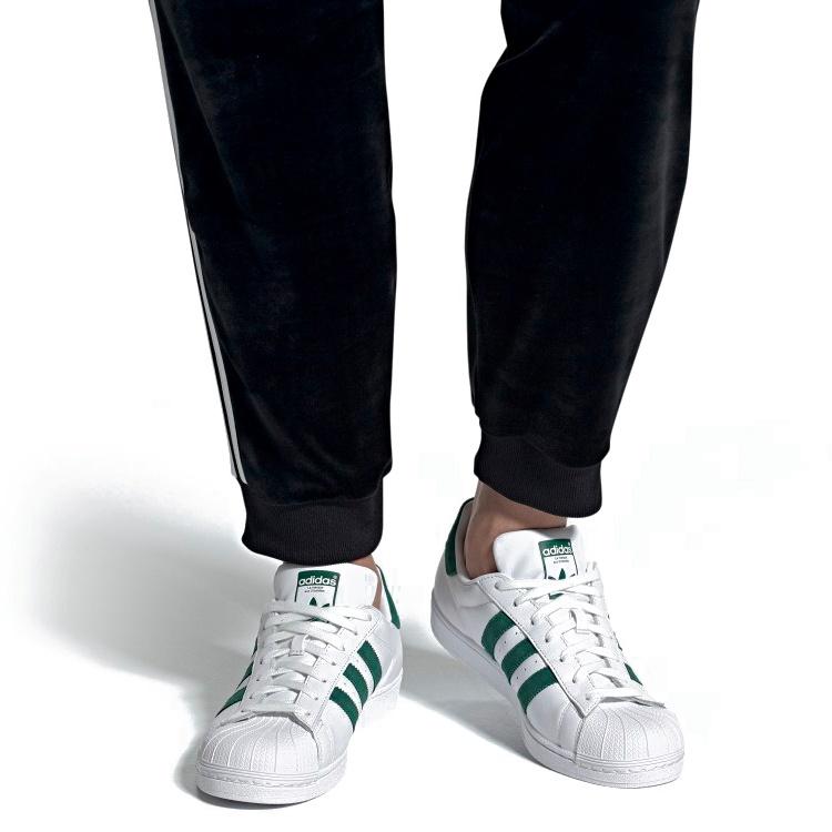 adidas Superstar 'White Collegiate Green' Мужские EE4473