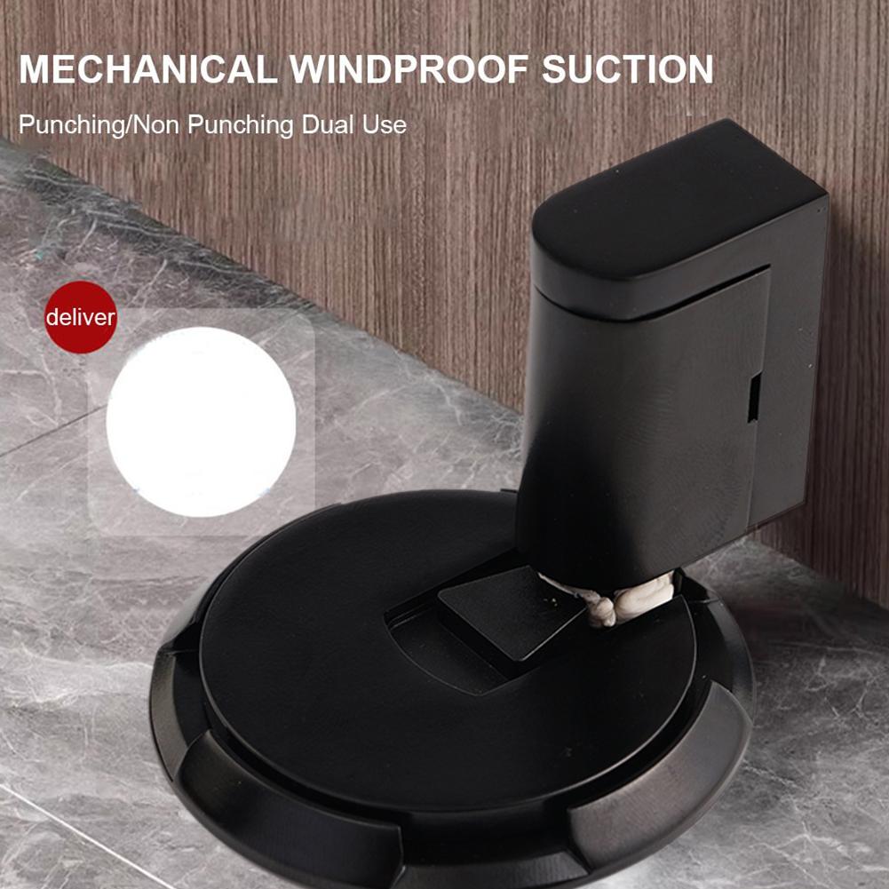 Heavy Duty Magnetic Door Stopper No Drill Windproof Punch-Free Silent Floor Stop for Bottom of Door Mechanical