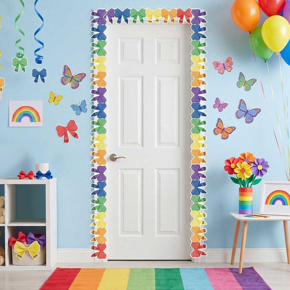 Self-Adhesive Bulletin Board Trim Blackboard Decorative Stickers for Classroom Decorations