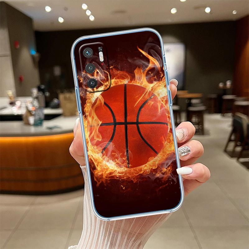 UP13 Basketball Art Shoot Transparent Phone Case for Samsung Galaxy A04 A04S A14 A23 A34 A54 M23 M33 M52 M53
