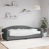 VidaXL Daybed with Mattress Dark Grey 90x200 Cm Fabric 3197171