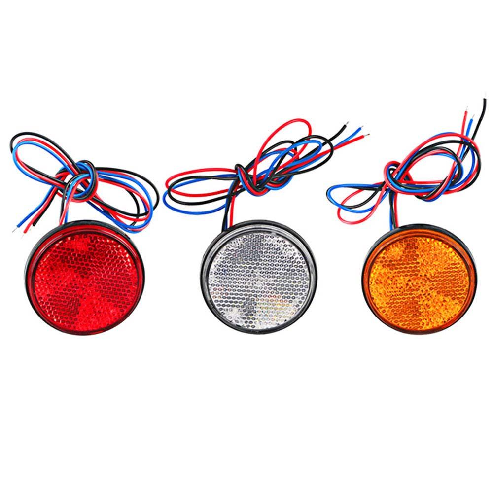 Light Turn Singal Light Motorcycle Brake Stop Marker Lamp Car Round Tail Lights Warning Light Bulbs