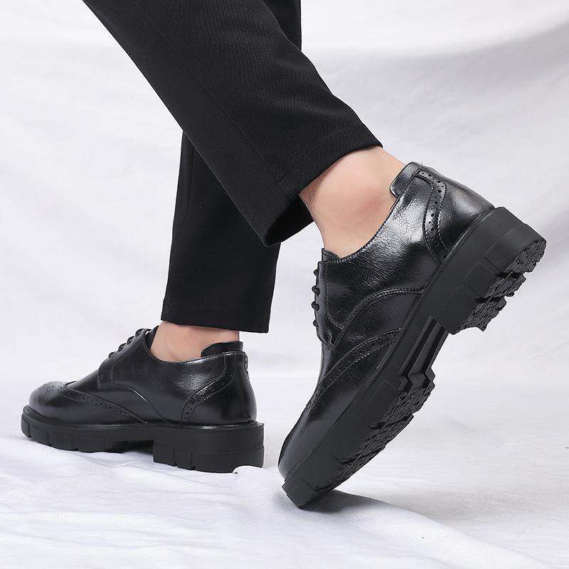 Брокк вырезал увеличение внутренней высоты мужские туфли туфли для увеличения роста мужские 8 см коровья кожа деловые кожаные туфли мужские британские туфли для платья свадебные туфли