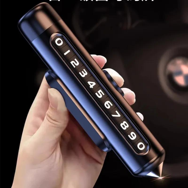 2025 Новый автомобильный номер для телефона Временный парковочный номер Отображение номера мобильного телефона на автомобиле Аксессуары для автомобиля Модификация