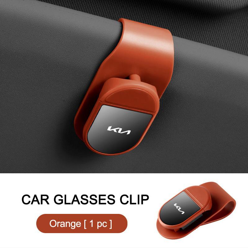 NAQF7 Car Sun Visor Mount Glasses Clip Sunglasses Storage Interior Decoration for KIA K3 K5 Sportege Picanto Optima Soul Ceed Sorento