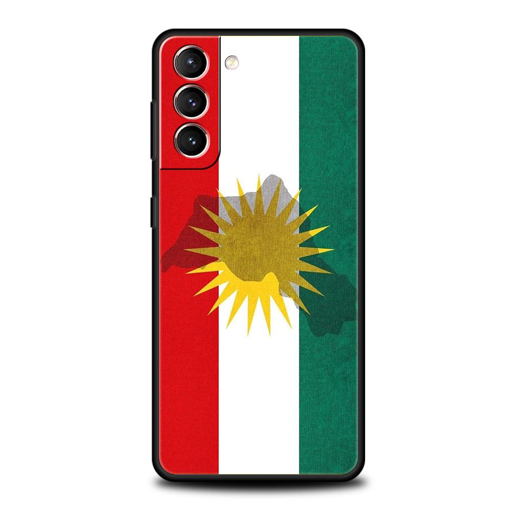 Чехол для телефона с курдским флагом для Samsung Galaxy S25 Edge S24 S23 S22 Ultra S20 S21 FE 5G S10 S9 Plus S10E Мягкий чехол
