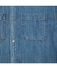 Silijeu (Set-Up) Light Blue Denim Short Sleeve Oversized Shirt Sasfm26871Bul