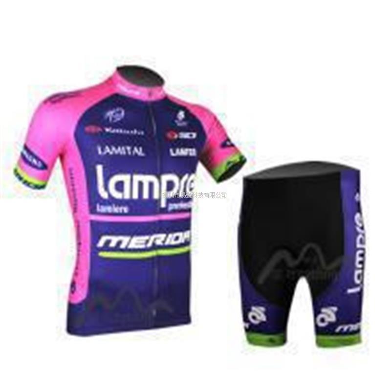 Pink Blue Wave Cycling Jersey Set Men Women Quick Dry Short Sleeve Bike Apparel Ride Gear