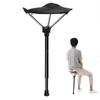 Adetina Walking Stick Chair Standing Portable One Pole Mobile Chair Standing Chair Sitting Chair Queue Mobile One-Pedestal