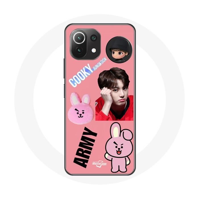 Coque pour Xiaomi Mi 11 Lite BTS Bangtan Garçon BT21 Cooky Jungkook ARMY
