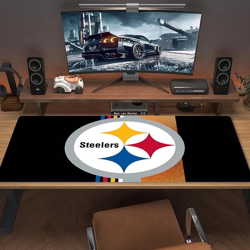 Pittsburgh Steelers2 Print Cushion Non-slip Laptop Tablet Big Mousepad XXL Mat Mini PC Playmat With Lock edge
