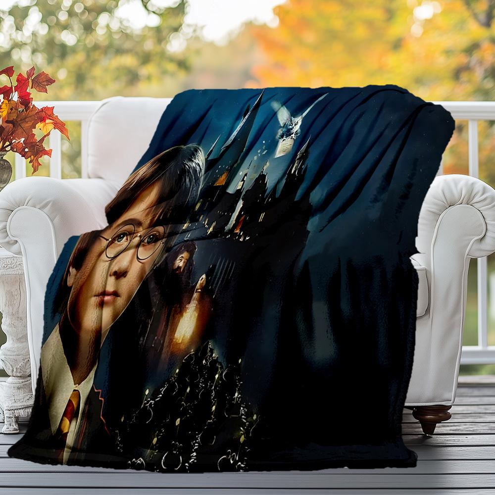 1 шт. Хогвартс Гарри Поттер Сова Фланелевое одеяло для пикника и дома, для всех сезонов, мягкое, теплое, Декор для дома 1031190