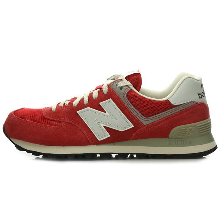 New Balance Nb 574 Vintage Pack Retro Fabric Synthetic Leather Low Top Running Shoes Unisex Sneaker Red ML574DRD