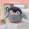 Cute Soft Grey Penguin Plush Toy Keychain With Pp Cotton For Bags Students And
