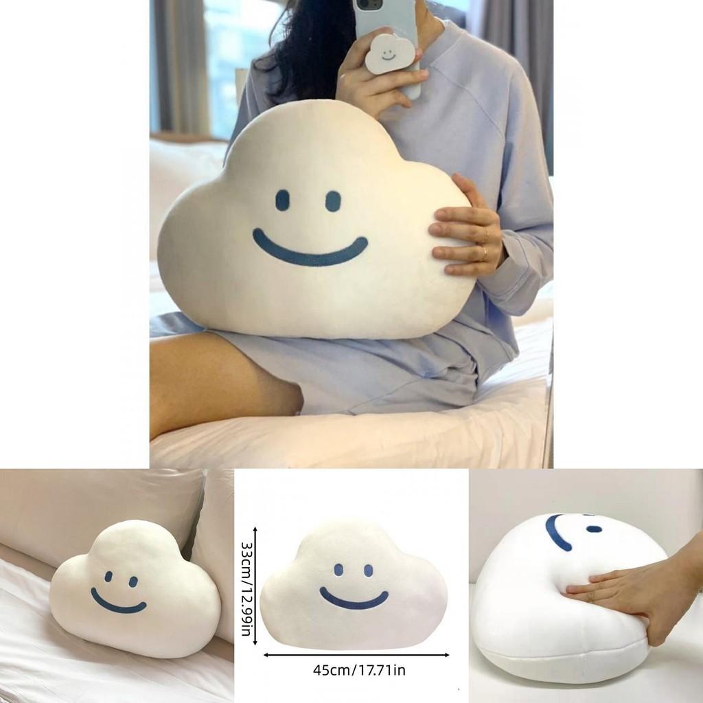 Soft And Cuddly Cloud Emoji Pillow For Girls Unique Korean Ins Design