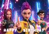 KPop Девушка Одержимые Охотники Украшение для Взрослой Вечеринки на День Рождения Фон для Фотозоны Декор Стола с Тортом Девушка Фон-Постер Принадлежности для Детского Праздника