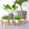 Outdoor Plant Wooden Rack Flower Pot Base Bonsai Display Stand Wood Flowerpot Holder Floor-Standing