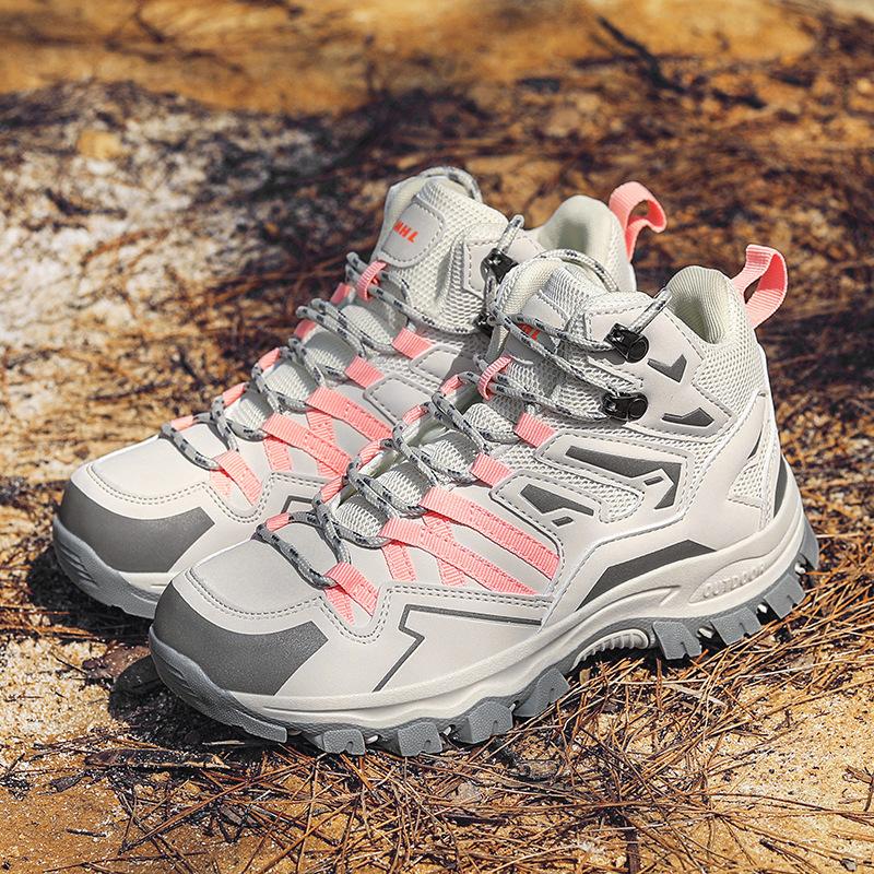 Большой размер высокие кроссовки для хайкинга дышащие дорожные кроссовки для хайкинга нескользящие и износостойкие обувь для активного отдыха