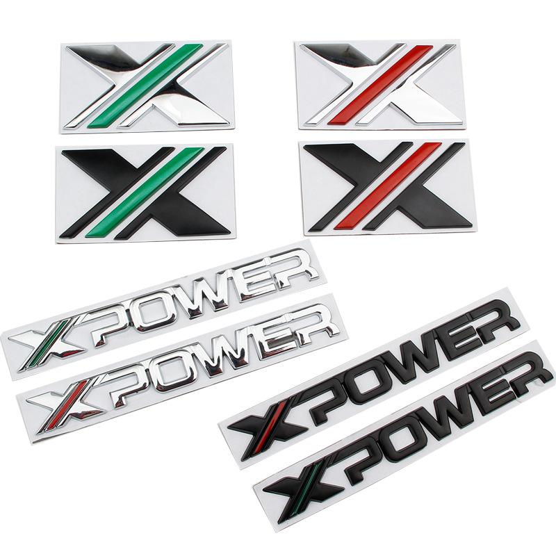 Car Modification MG6X-POWER Car Logo X Logo Metal Body Side Standard Installation Suitable for MG 6/5