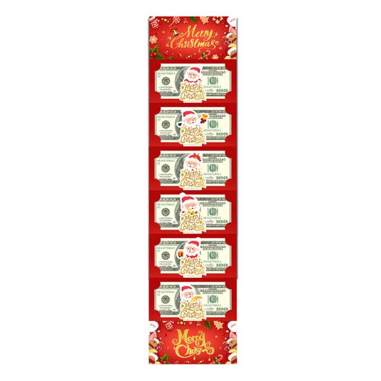 Рождественские конверты для денежных подарков 6 отделений Сюрприз Рождественский конверт для денег для наличных DIY Праздничные денежные подарки Держатель для карт Наполнители для чулок для семьи