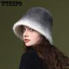 1PC Autumn Winter Casual Soft Faux Fur Bucket Hats Comfortable Warm Plush Windproof Cold-proof Soft Hats