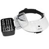 Headband Magnifying Glass with Led Lamp Magnifier for Beekeeping Equipment 1.0-6.0X Multiple Magnification Mirror with 5 Lens