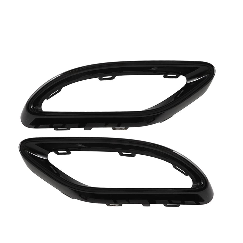 Gloss Black Exhaust Tip Cover Trims Replacement for Mercedes‑Benz A B C E GLC CLS‑Class W117 W205 W177 W238 W213 W253