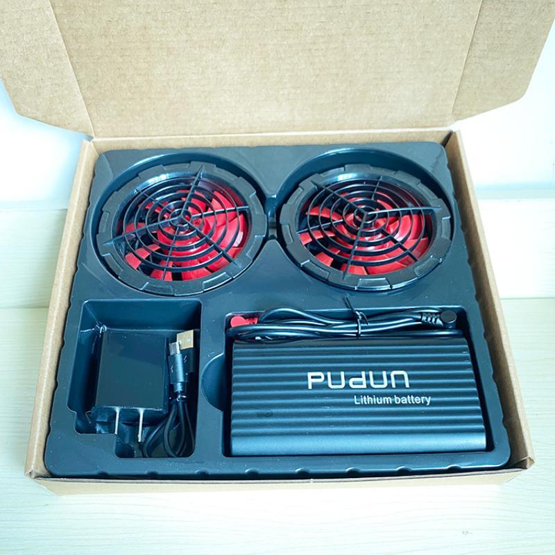 12V Cooling Air Conditioner Workwear Adjustable Fan Long Endurance Battery Full Set for Outdoor Exhibition Staff