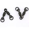 50 шт. высокопрочный рыболовный соединитель черный вращающийся вертлюжок рыболовные снасти аксессуары