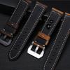 Натуральная кожаный ремешок для часов Panerai Высококачественная Коровья кожа Crazy Horse Браслет для мужчин Спортивный ремешок для часов 20 мм 22 мм 24 мм 26 мм