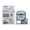 [Genuine] Kingjim Tepra PRO Tape Cartridge Cleanly Peelable Label 12mm White Label/Black Letters Length 8m SS12KE