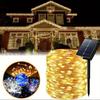 1PC Solar-Powered LED String Lights Outdoor Copper Wire Fairy Lights,Decoration Lights For Wedding,Holiday,Festive,Garden,Yard
