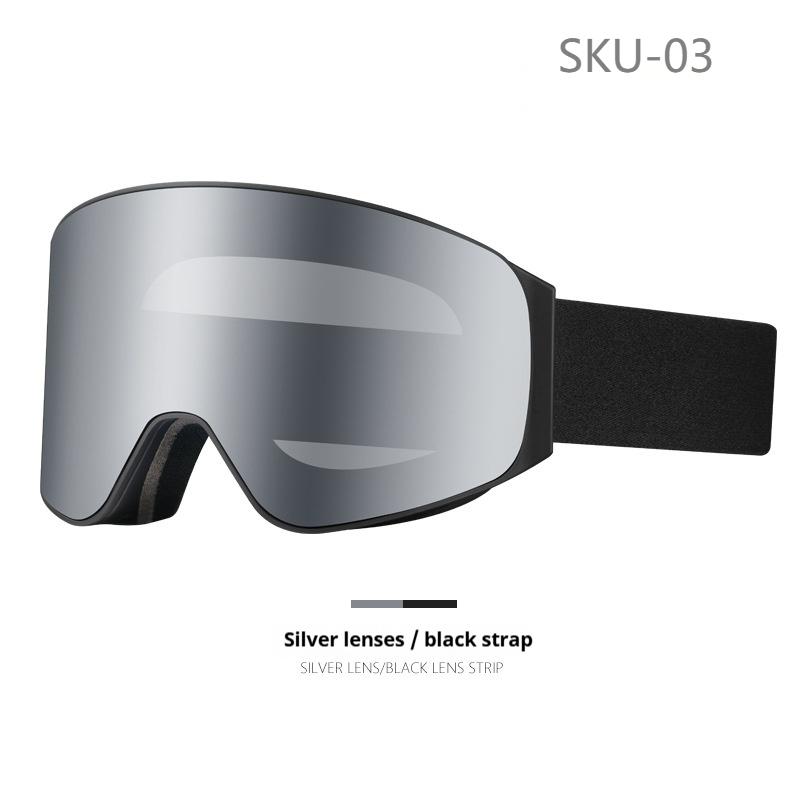Ski Goggles Uv400 Protection Skiing Googles Snow Safety Anti-fog Mirror Lenses Otg Magnetic Snowboard Safety Glasses Custom Logo