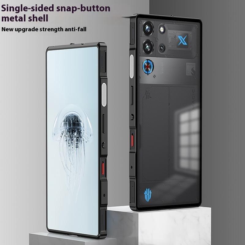 Для ZTE nubia Red Magic 10 Pro 5G чехол металлический каркас матовый ПК задняя крышка телефона с кнопкой защелки
