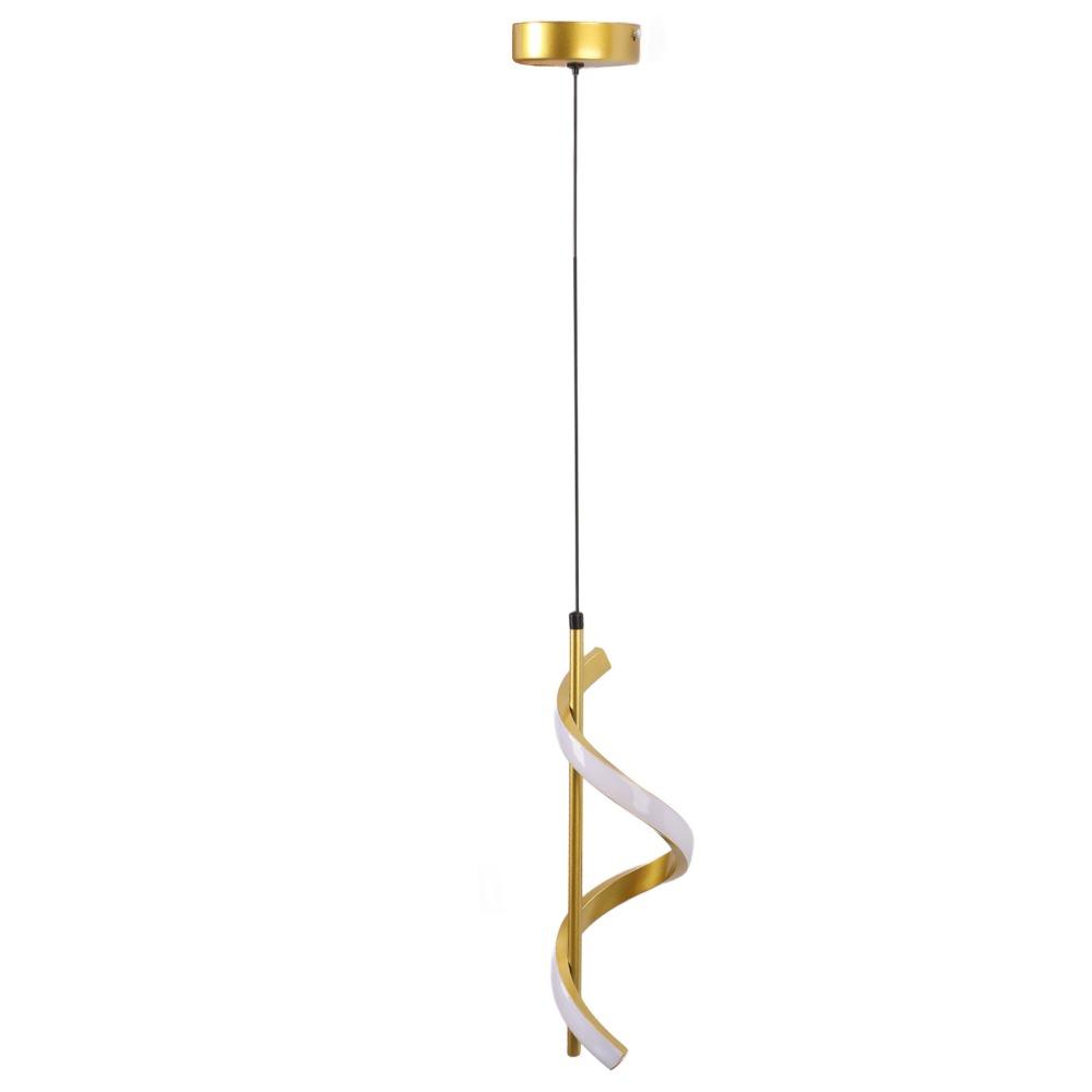 12W LED Pendant Light Gold LED Hanging Lamp Modern Pendant Lighting Fixture  Bedroom